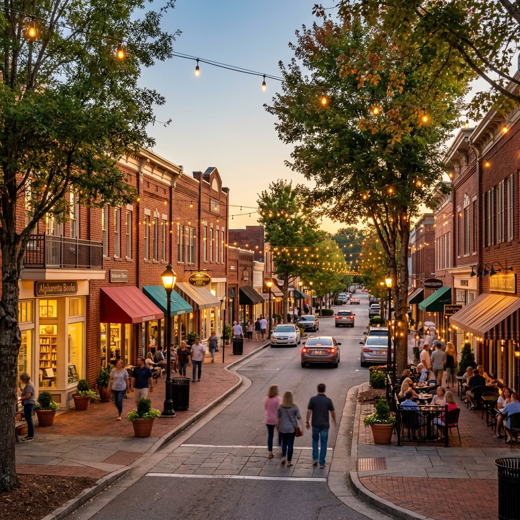 Downtown Alpharetta cleanup