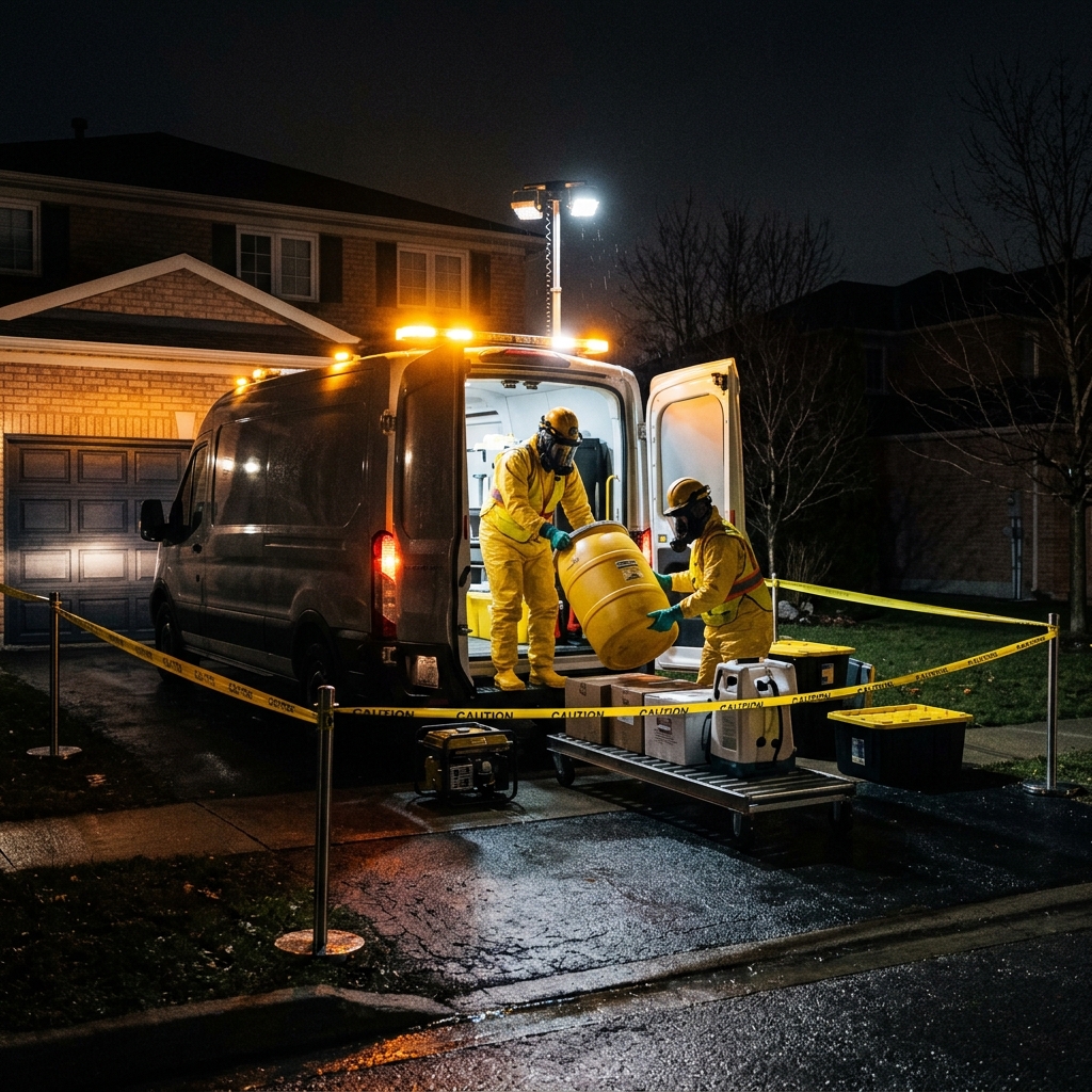 Emergency biohazard cleanup response in Alpharetta GA